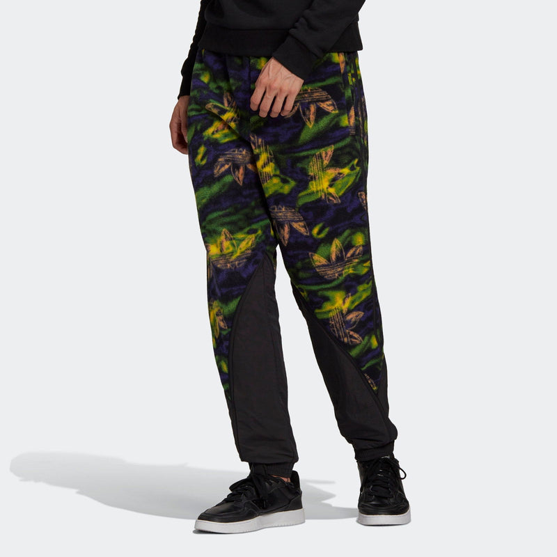 adidas Originals Big Trefoil Print Polar Fleece Bottoms GE0800 ViaductClothing