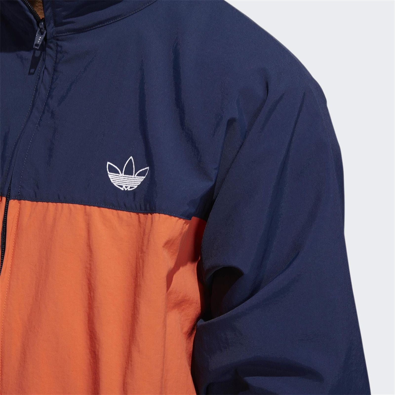 adidas Originals Blocked Warm Up Jacket - Navy & Orange - ViaductClothing -  -  