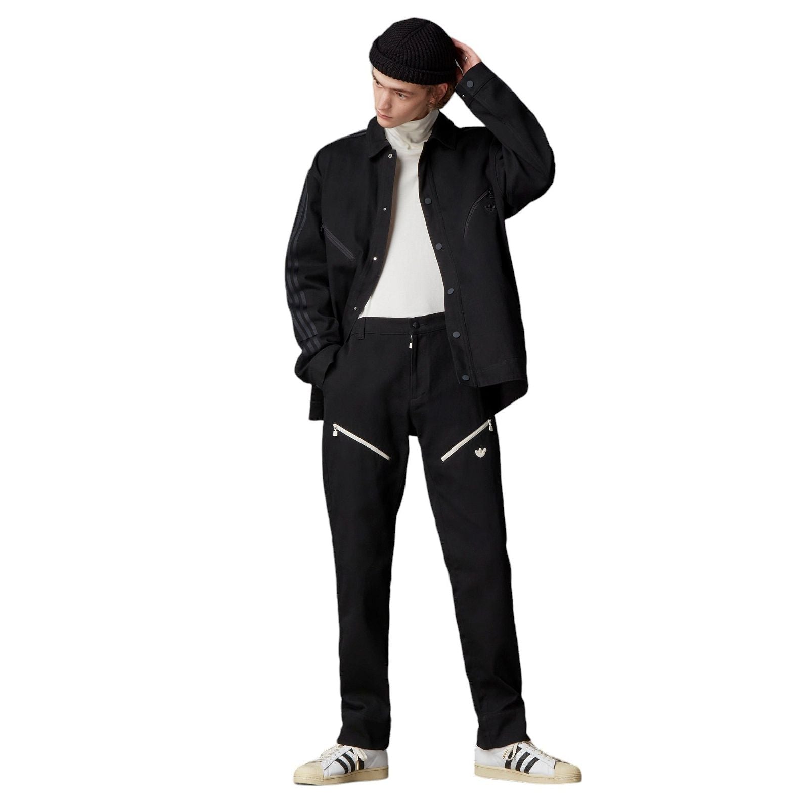 adidas Originals Blue Version Montreal Track Jacket - Black - ViaductClothing -  -  