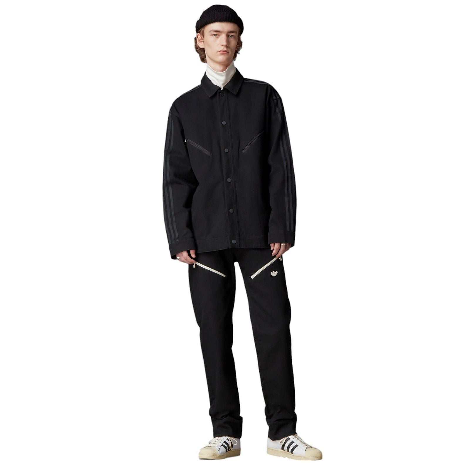 adidas Originals Blue Version Montreal Track Jacket - Black - ViaductClothing -  -  