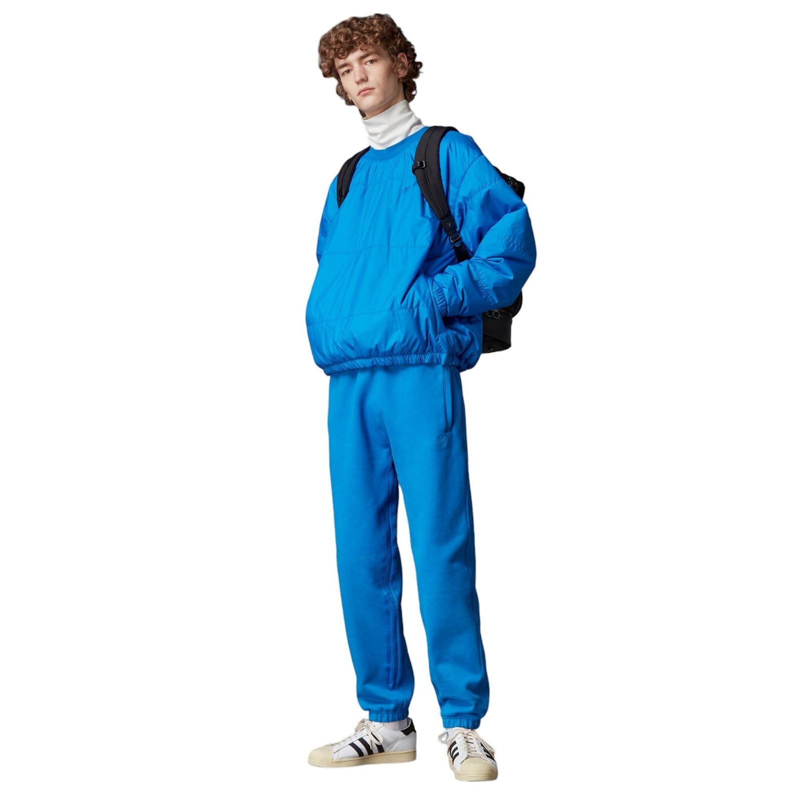 adidas Originals Blue Version Padded Crew Neck - Blue - ViaductClothing -  -  