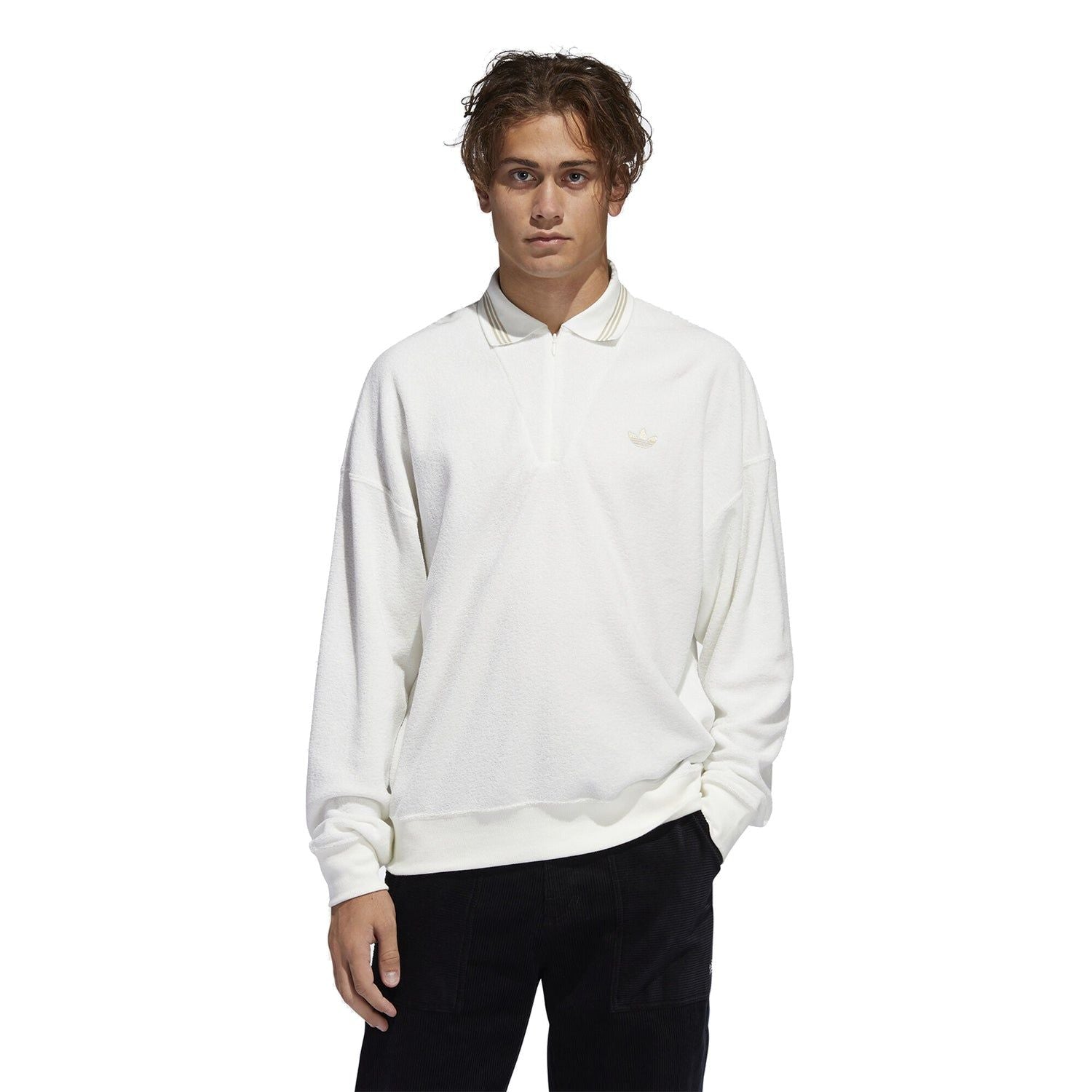 adidas Originals Bouclette Shirt - Off White - ViaductClothing -  -  