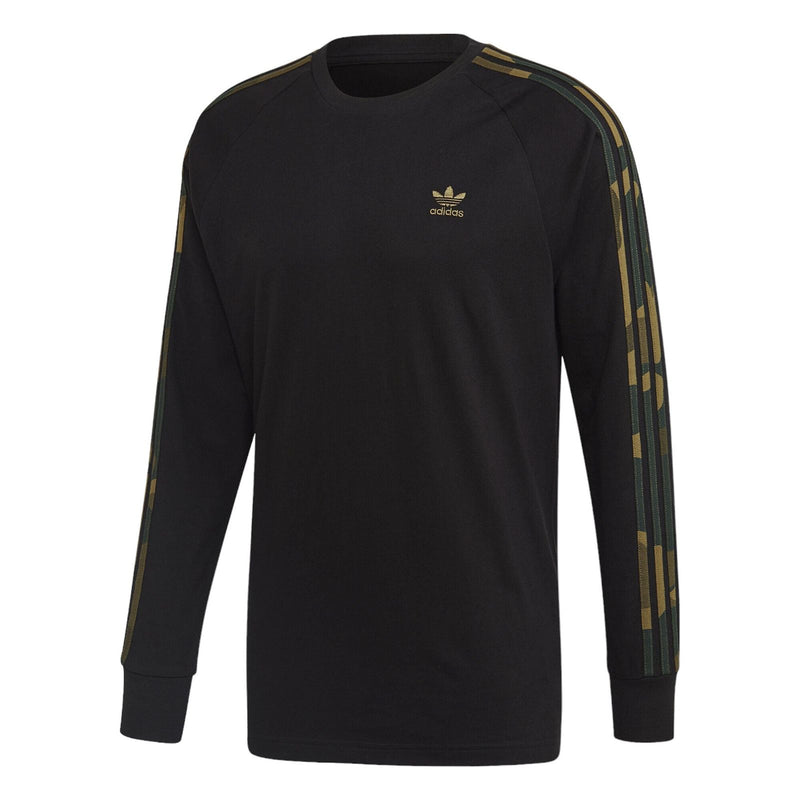 adidas Originals Camo Long Sleeve Tee Black FM3353 ViaductClothing