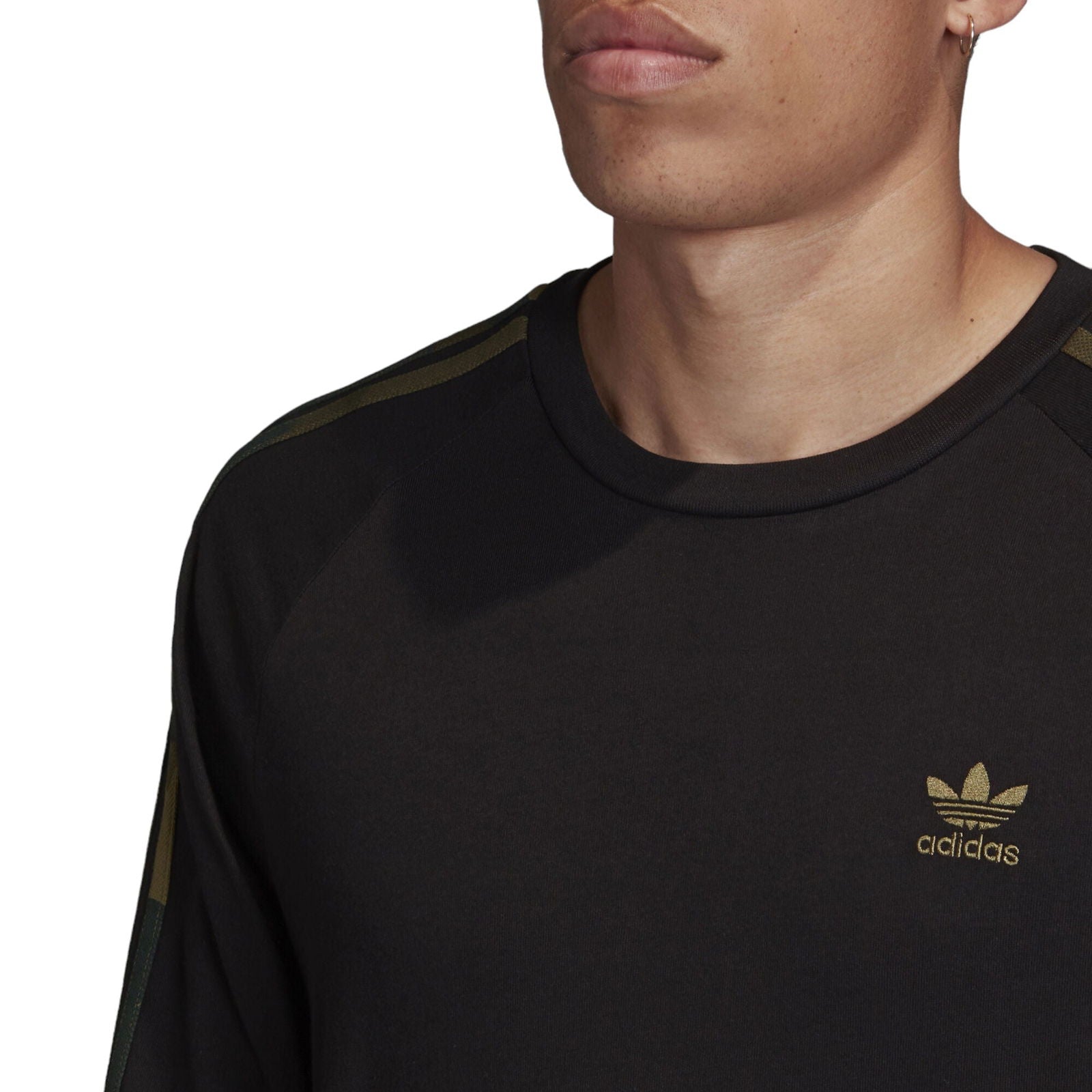 adidas Originals Camo Long Sleeve Tee - Black - ViaductClothing -  -  