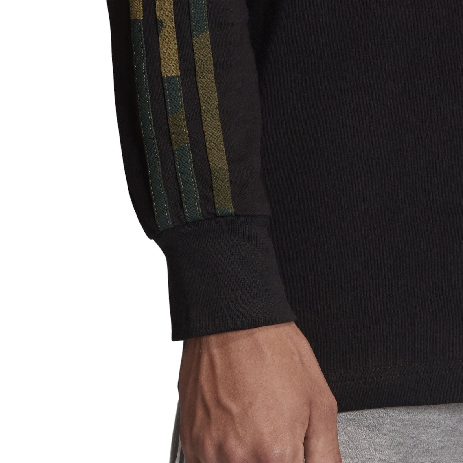 adidas Originals Camo Long Sleeve Tee - Black - ViaductClothing -  -  