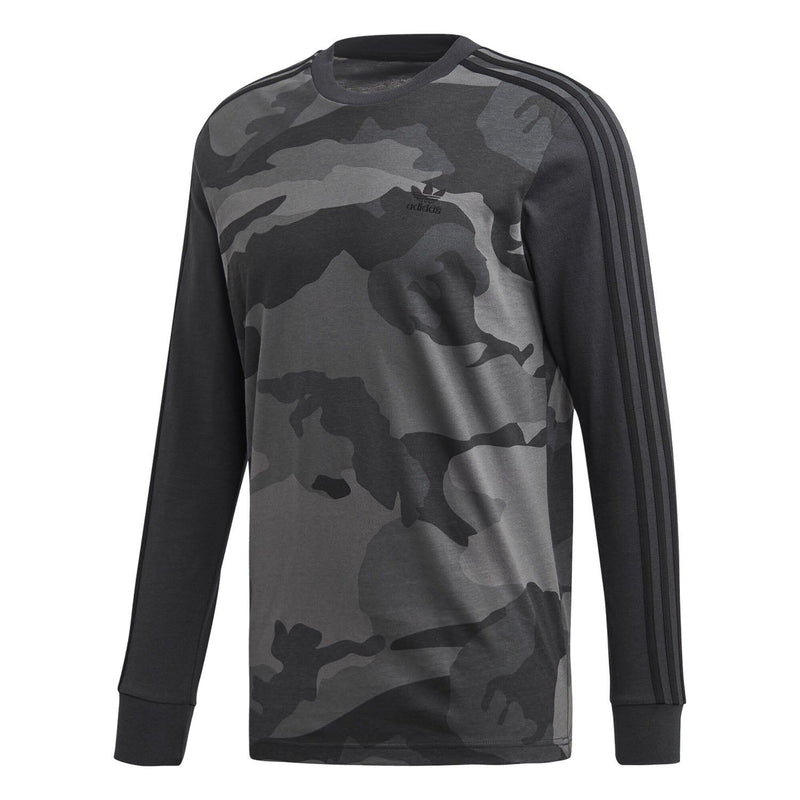 adidas Originals Camo Long Sleeved T Shirt - Black - ViaductClothing -  -  