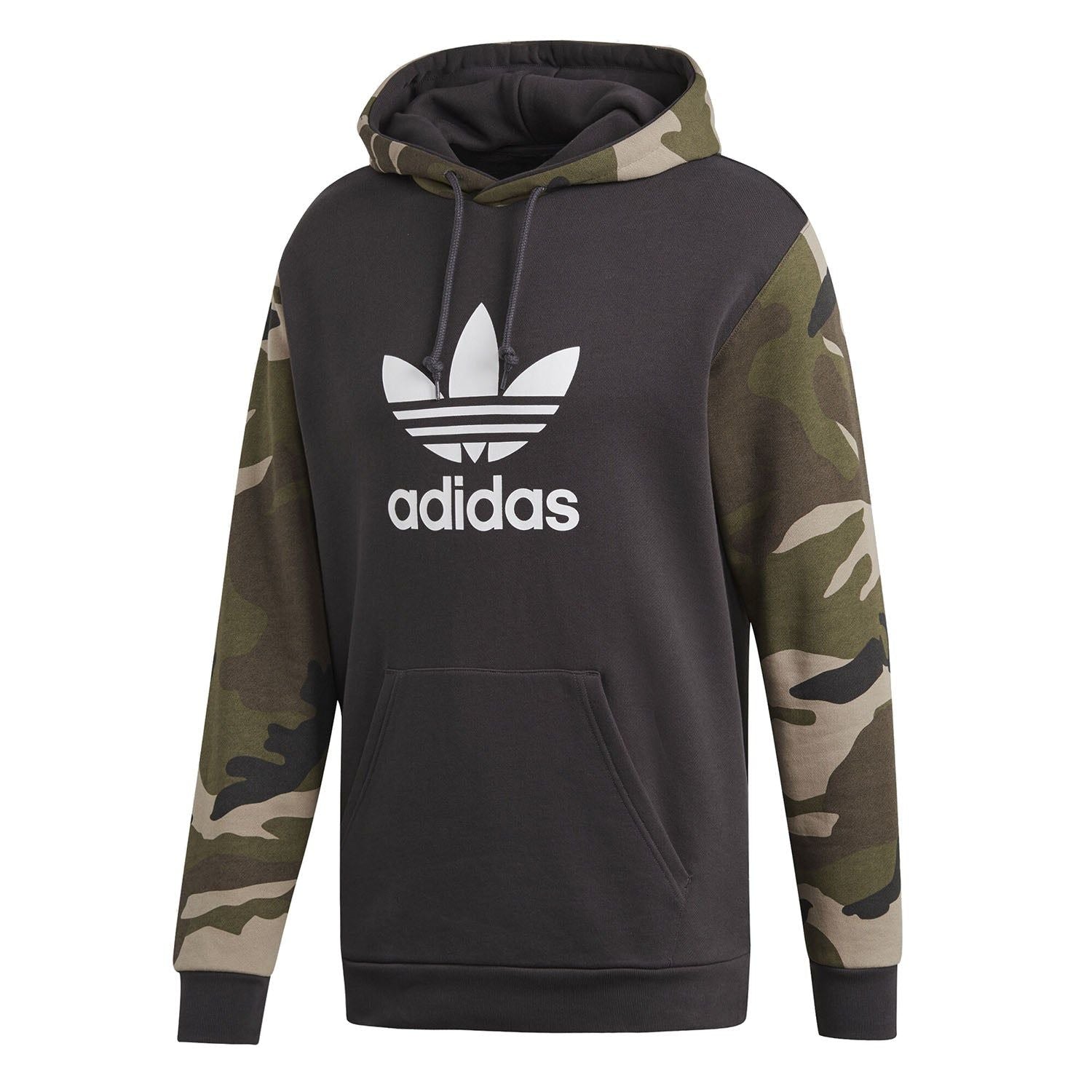 adidas Originals Camo Popover Hoodie - Utility Black & Camo - ViaductClothing -  -  