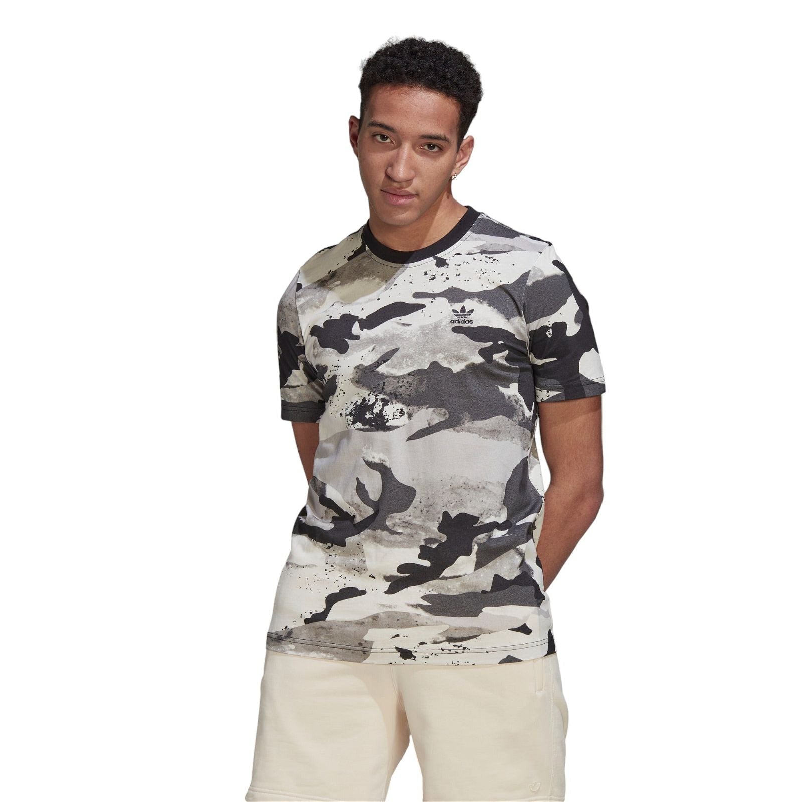 adidas Originals Camo Series Allover Print Tee - Grey - ViaductClothing -  -  