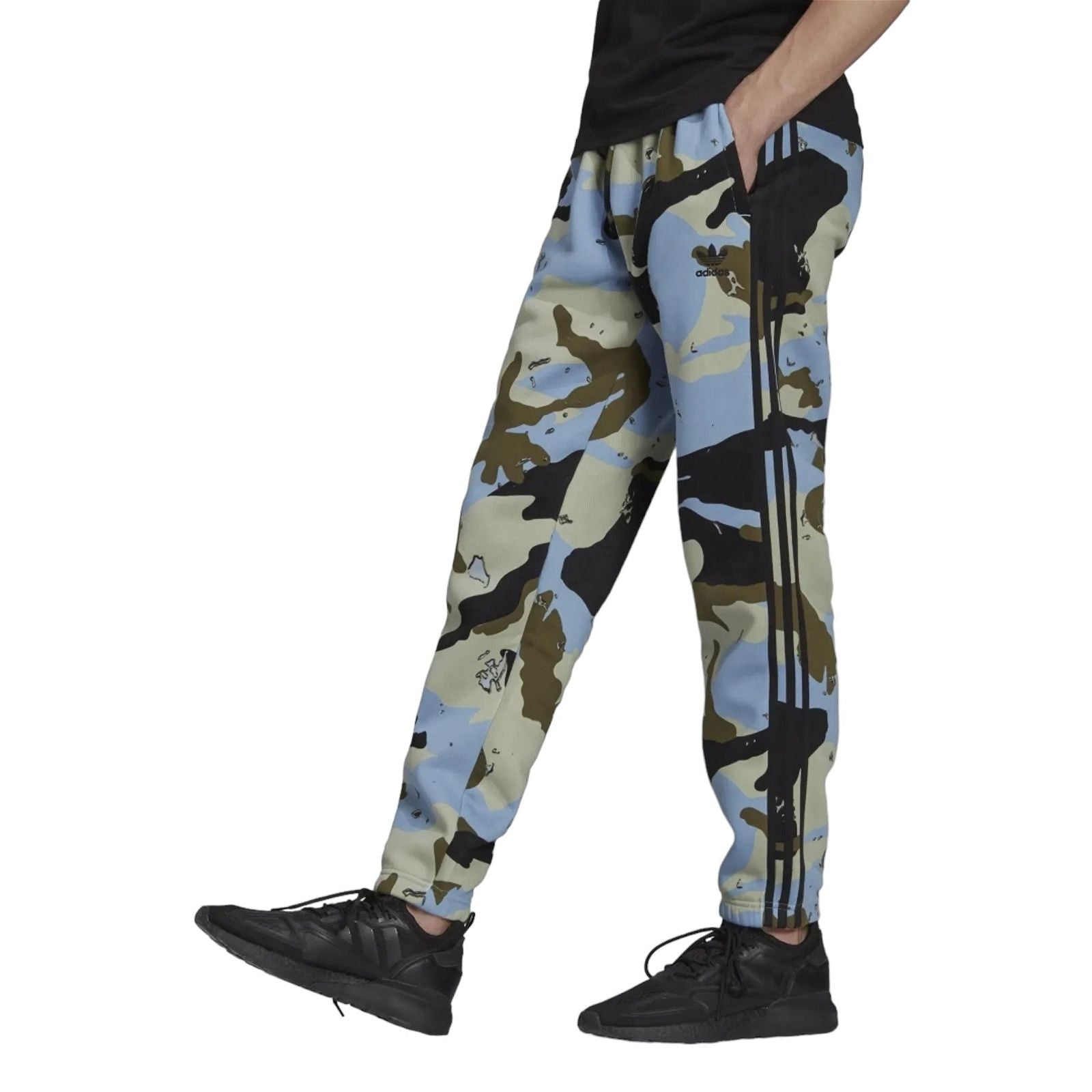 adidas Originals Camo Sweatpants Joggers - Blue - ViaductClothing -  -  