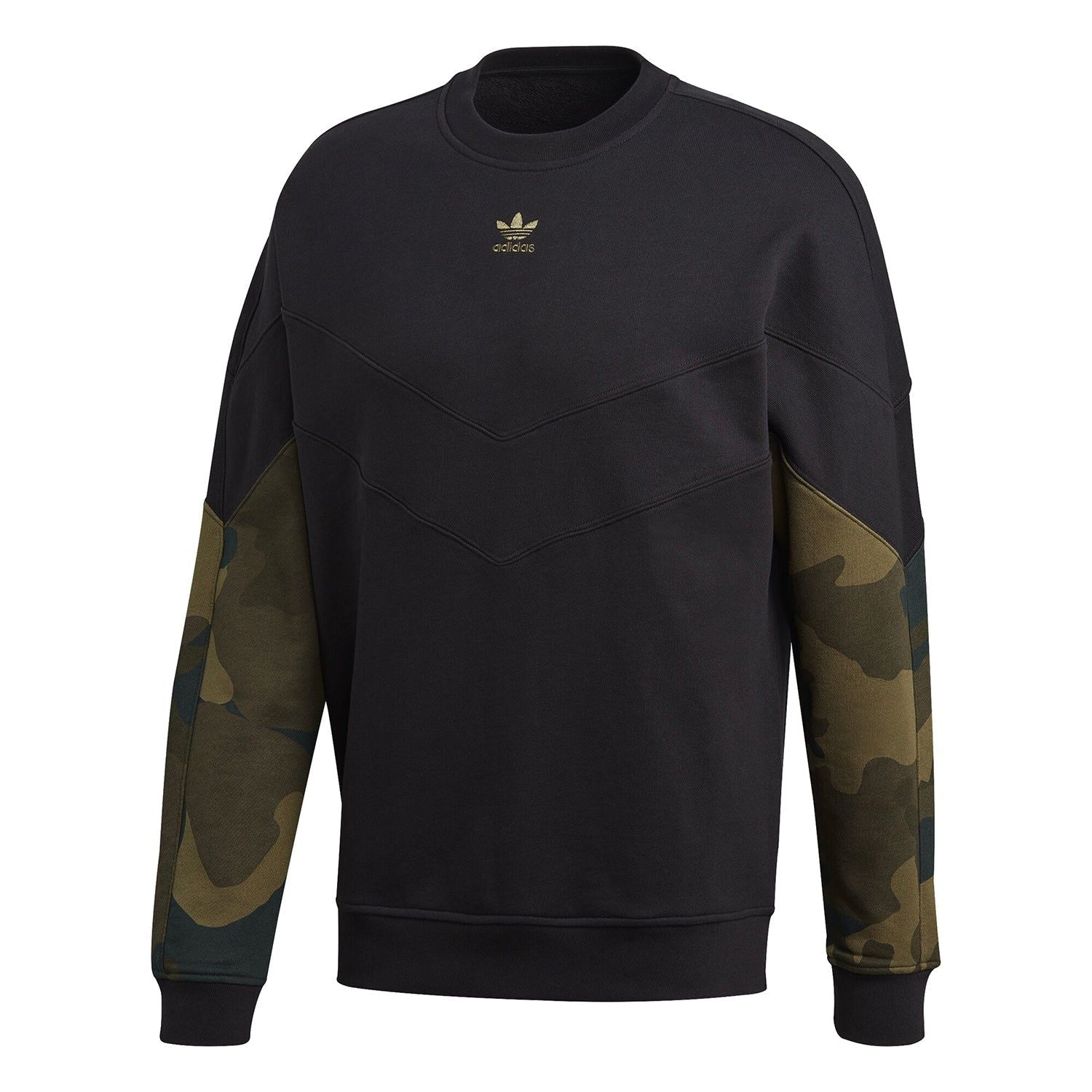 adidas Originals Camouflage Crew Sweatshirt - Black - ViaductClothing -  -  