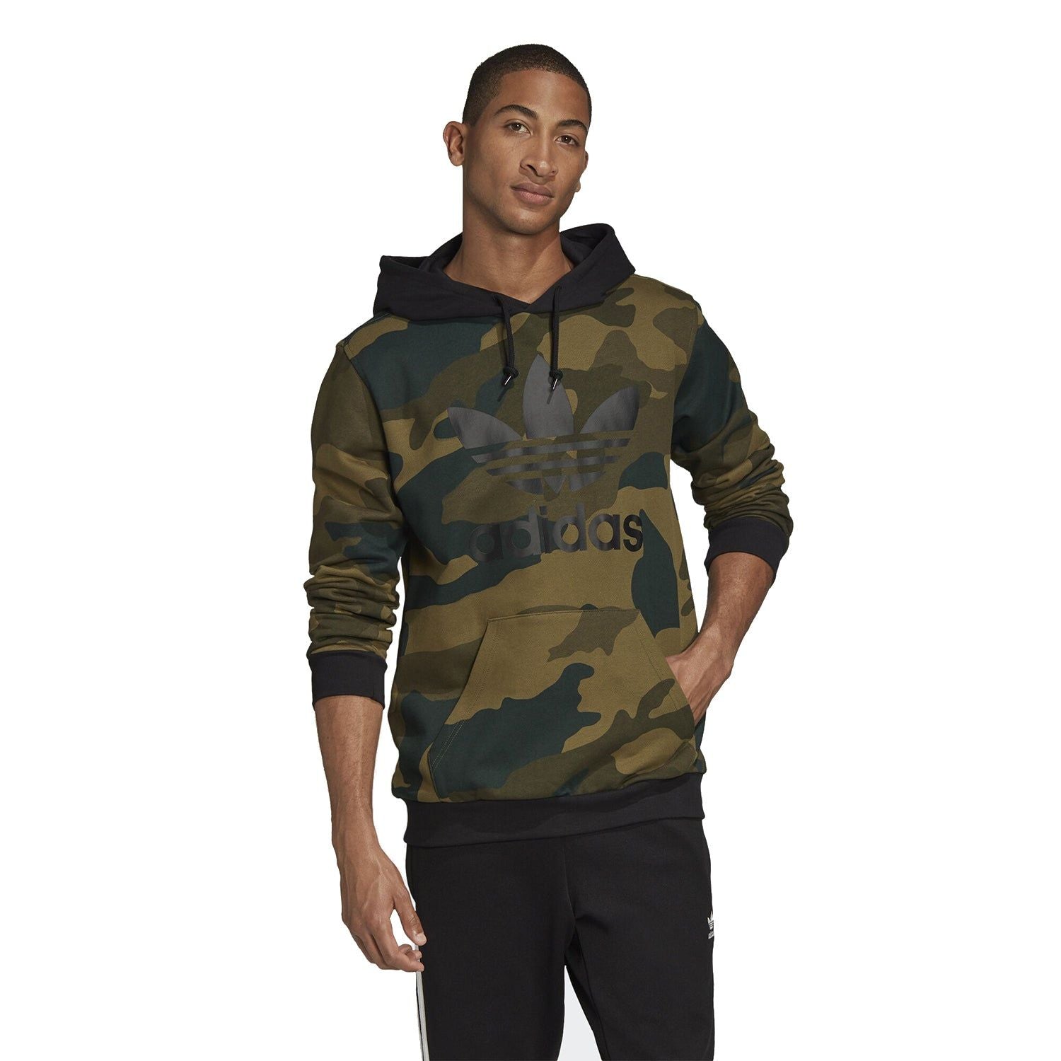 adidas Originals Camouflage Hoodie -  Black - ViaductClothing -  -  