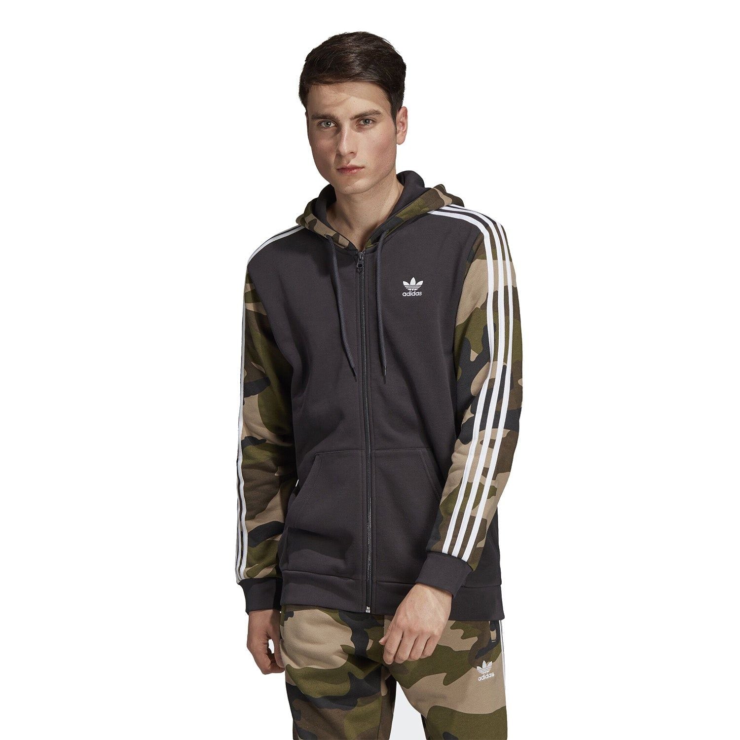 adidas Originals Camouflage Hoodie - Black - ViaductClothing -  -  