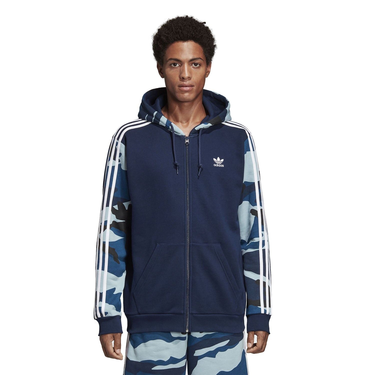 adidas Originals Camouflage Hoodie - Navy - ViaductClothing -  -  