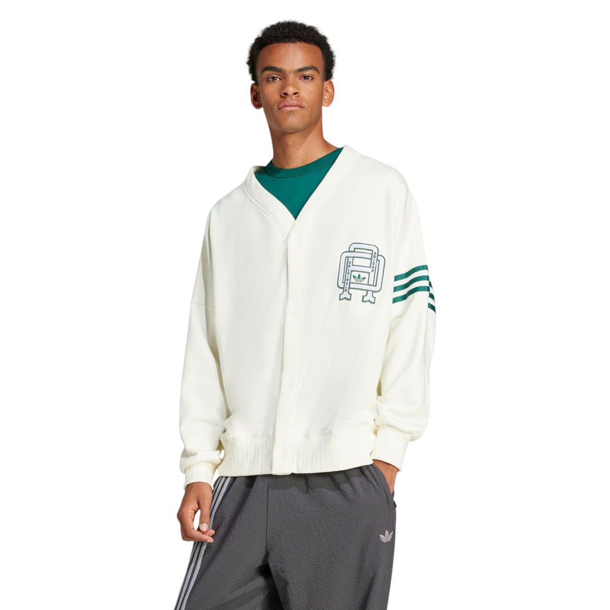 adidas Originals Varsity Cardigan - Off White