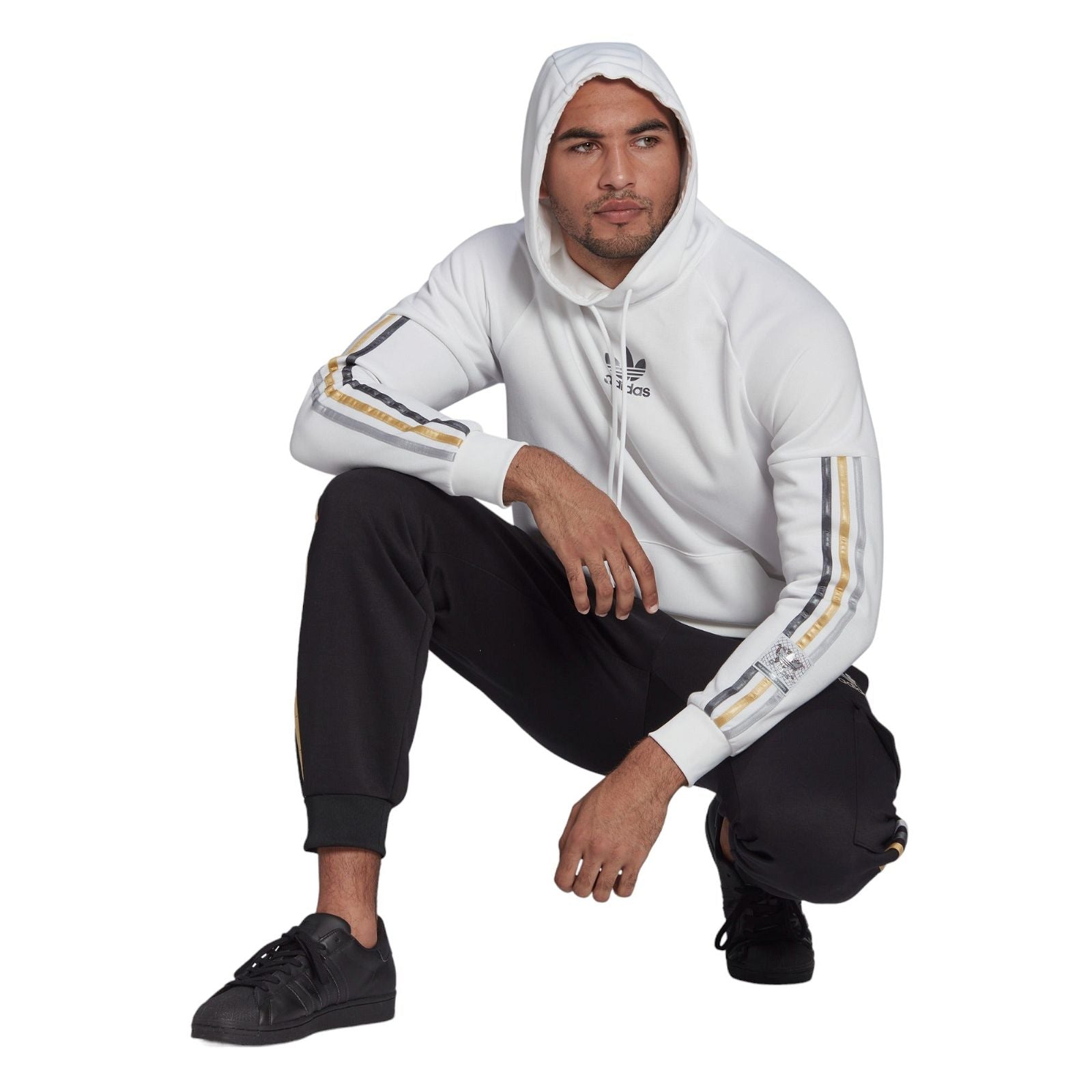 adidas Originals Chile 20 Pullover Hoodie - White - ViaductClothing -  -  