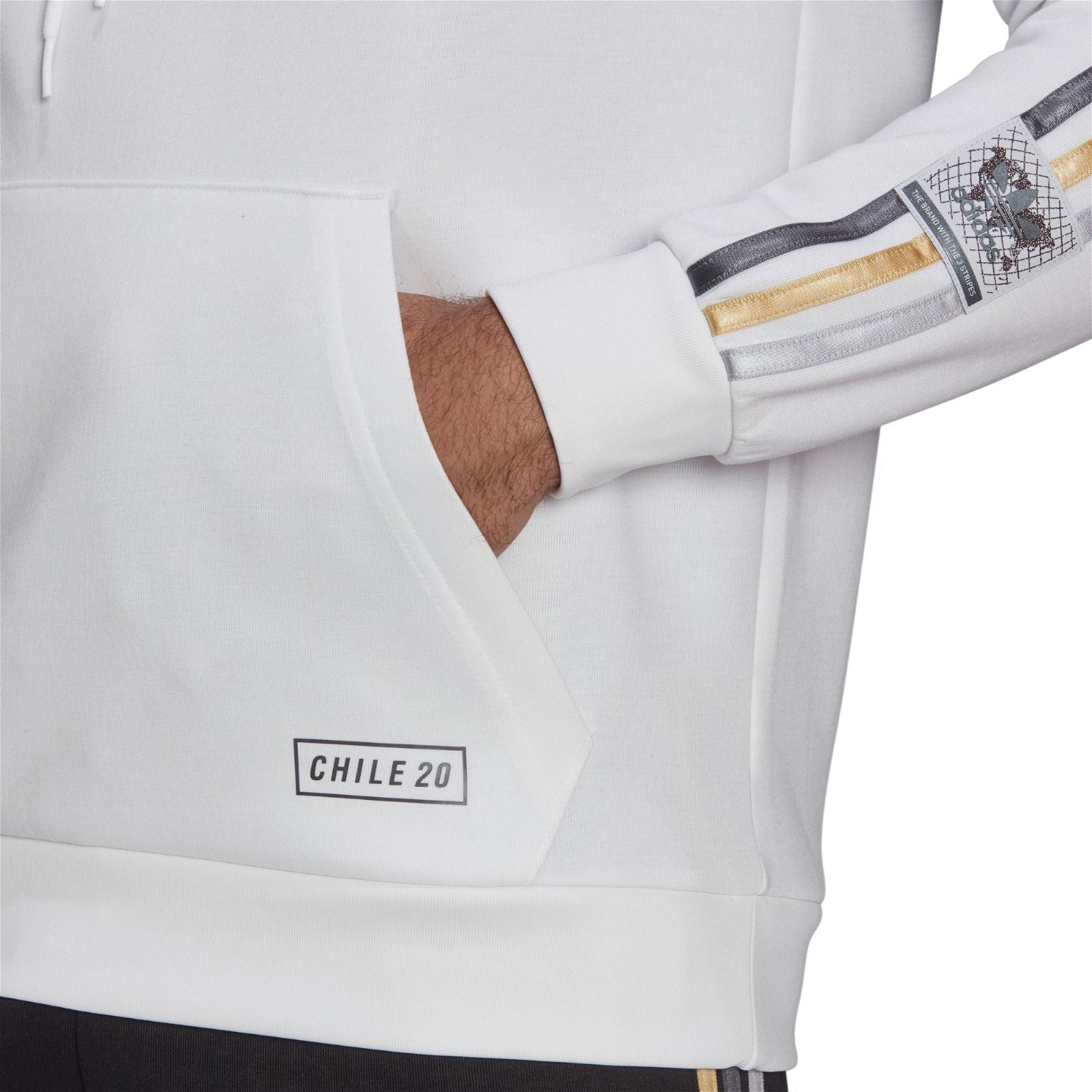 adidas Originals Chile 20 Pullover Hoodie - White - ViaductClothing -  -  
