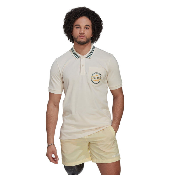 adidas Originals Club Pique Polo - Wonder White - ViaductClothing -  -  