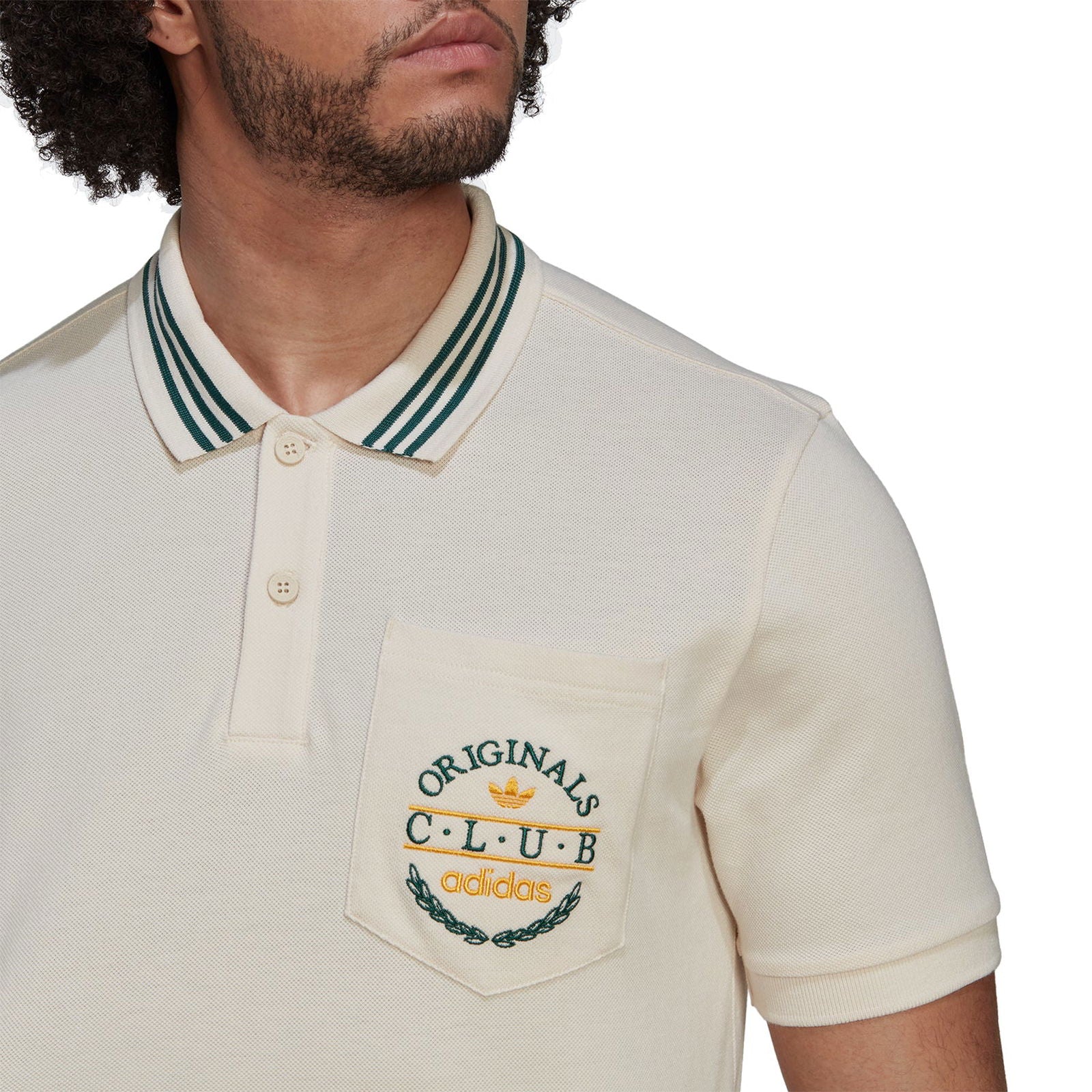 adidas Originals Club Pique Polo - Wonder White - ViaductClothing -  -  