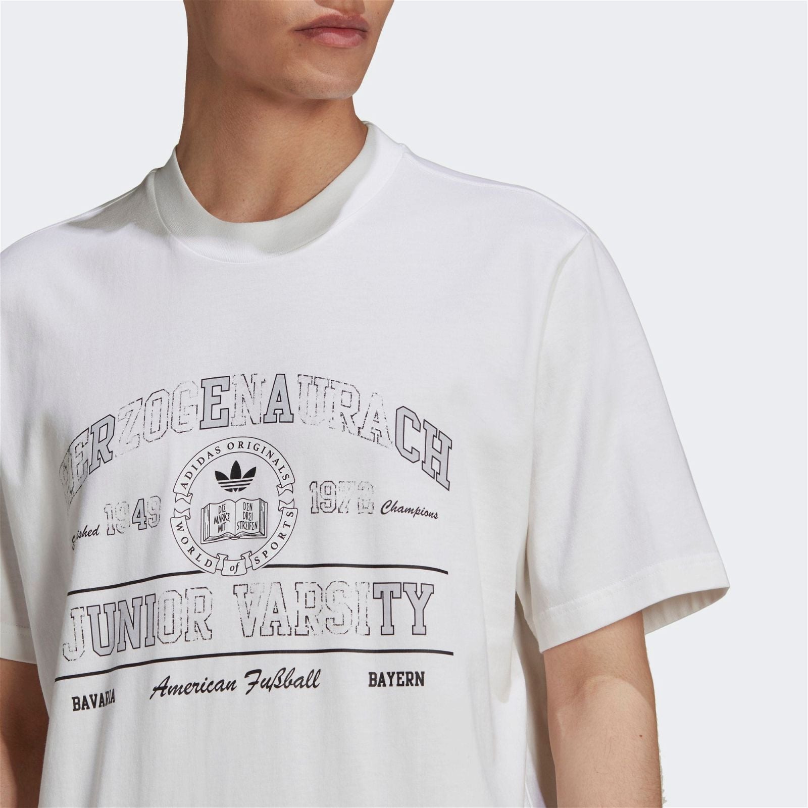adidas Originals College Graphic Tee - White - ViaductClothing -  -  