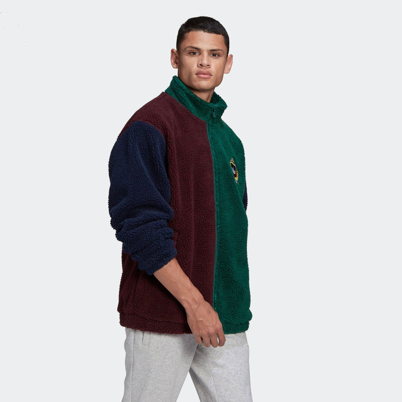 adidas Originals Collegiate Crest Fleece Jacket - Green - ViaductClothing -  -  