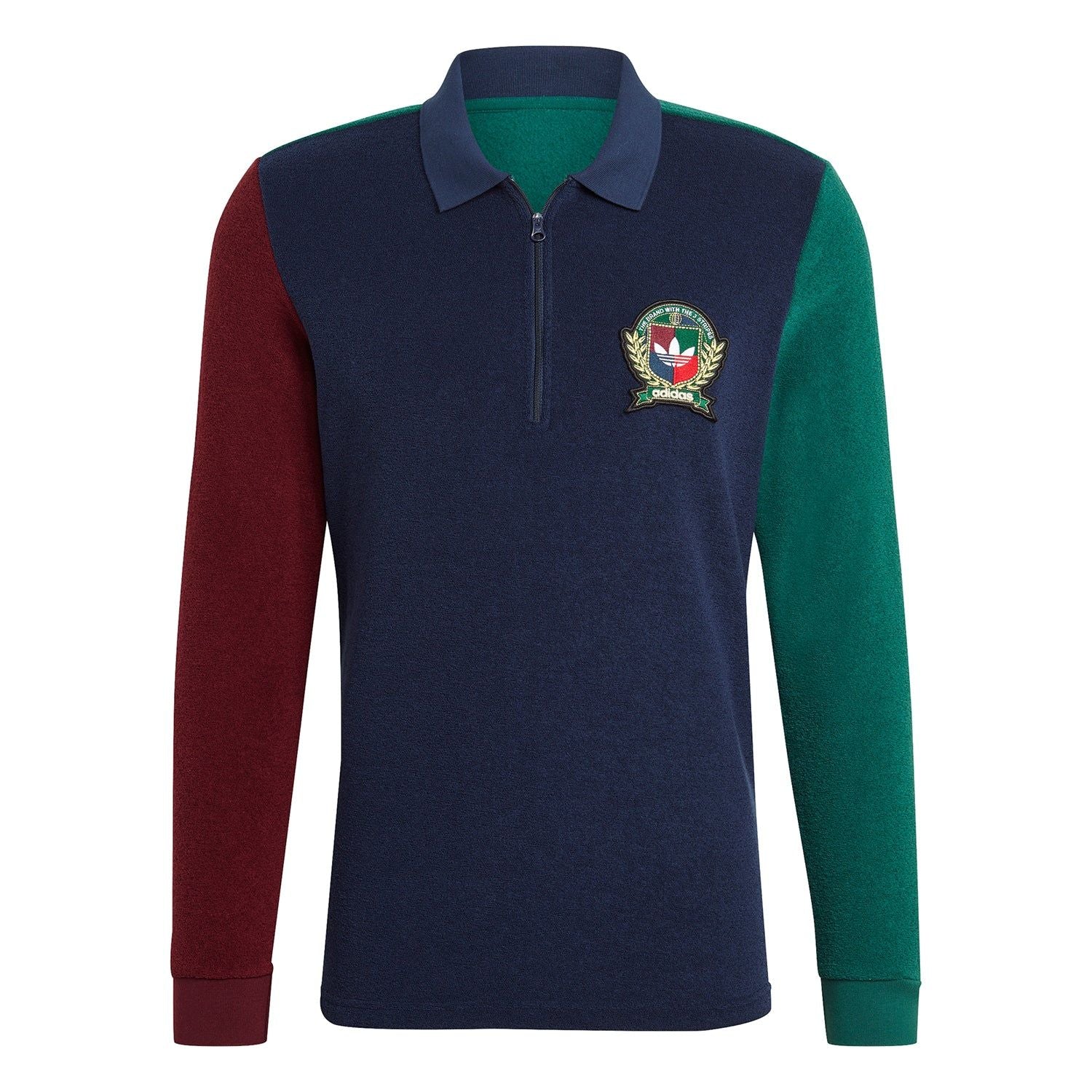 adidas Originals Collegiate Crest Polo Shirt - Blue - ViaductClothing -  -  