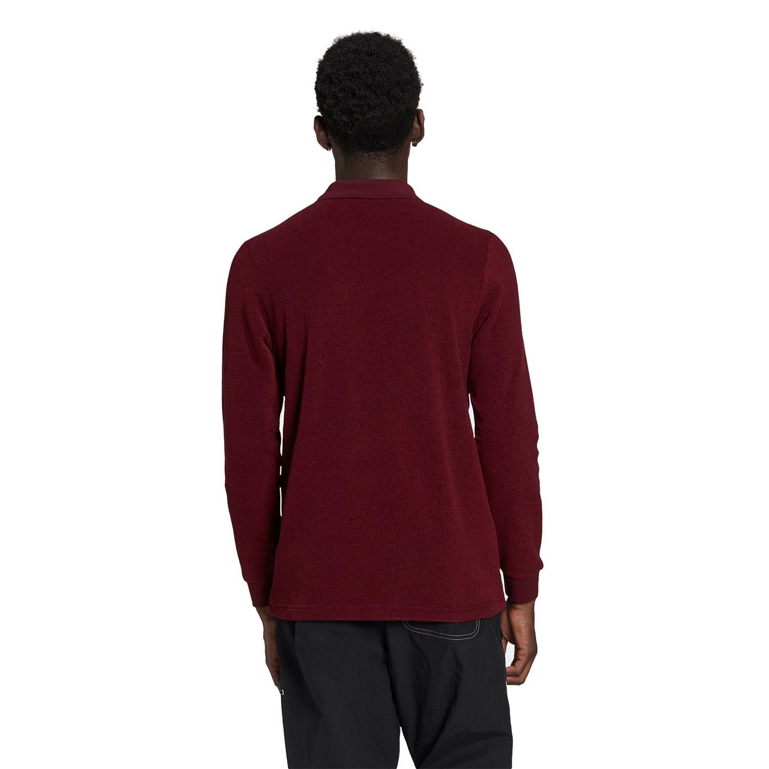 adidas Originals Collegiate Crest Polo Shirt - Burgundy - ViaductClothing -  -  