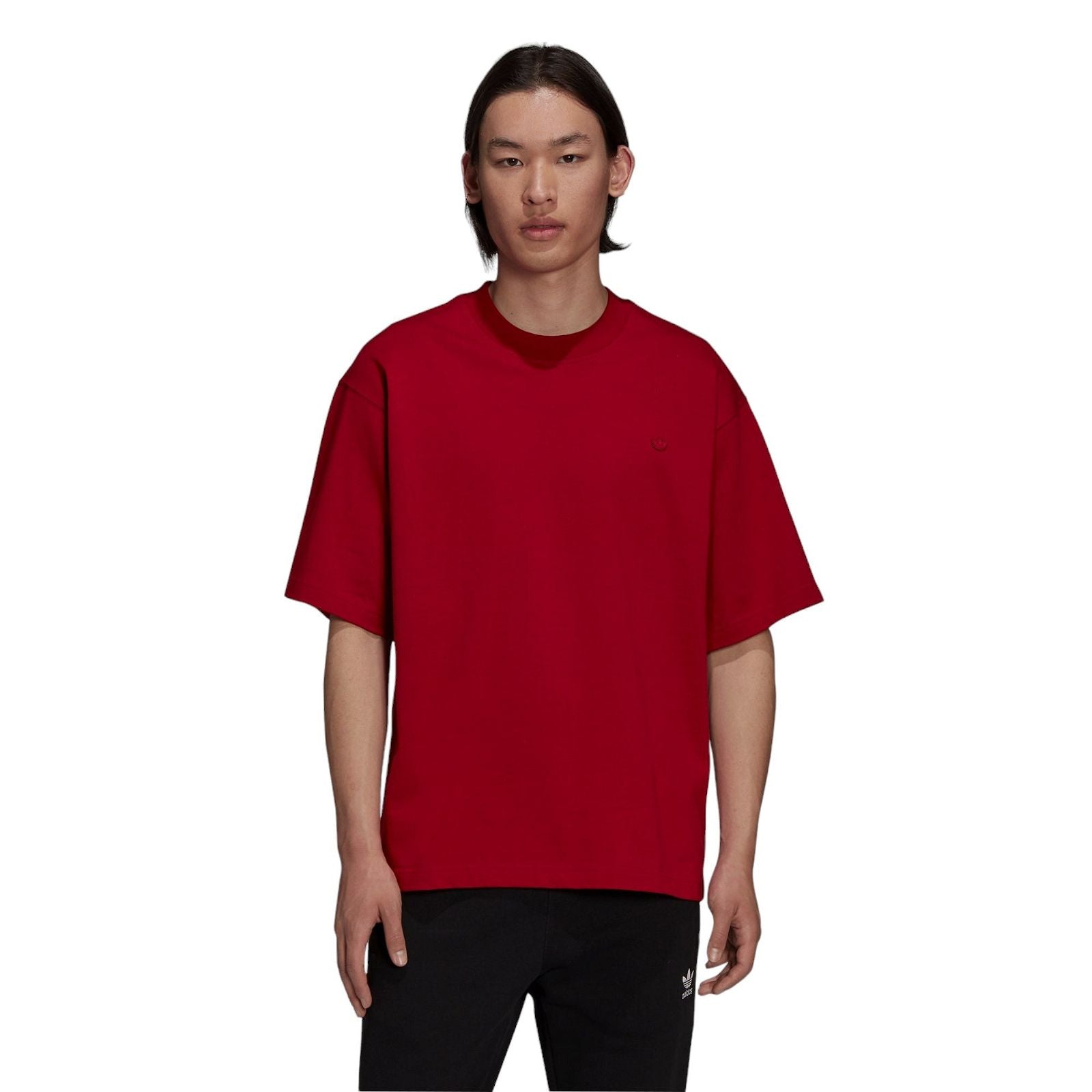adidas Originals Contempo Tee Solid Color - Red - ViaductClothing -  -  