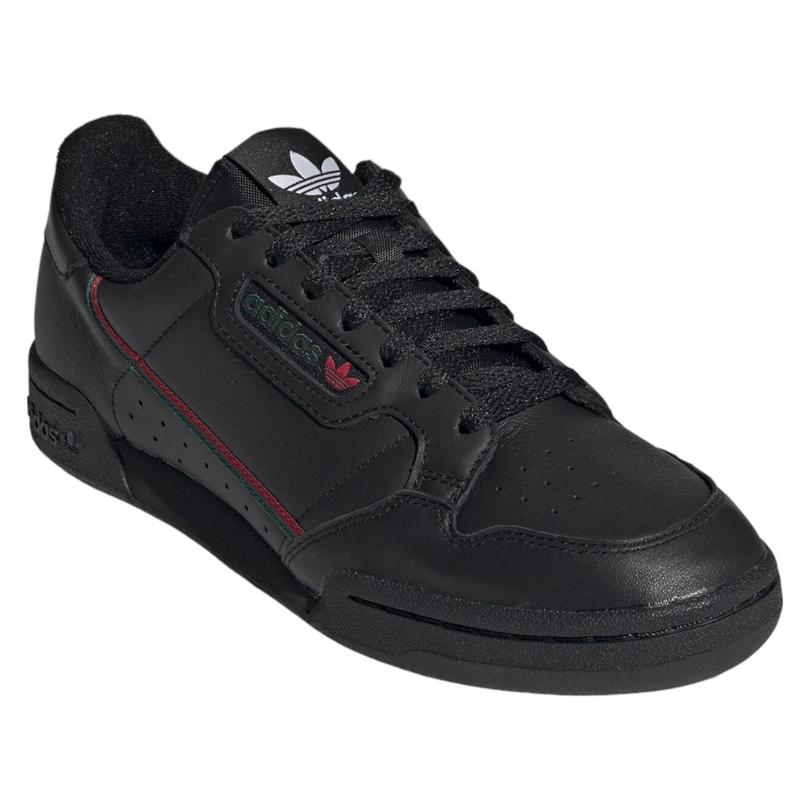 adidas Originals Continental 80 Shoes - Black Scarlet Green - ViaductClothing -  -  