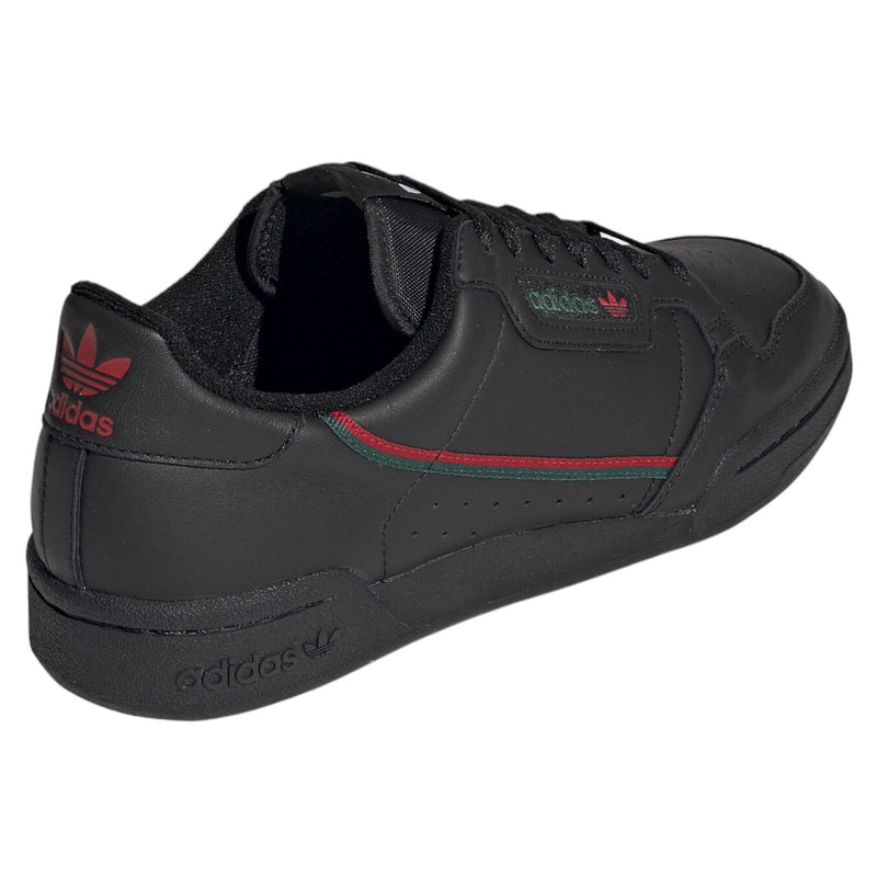 adidas Originals Continental 80 Shoes - Black Scarlet Green - ViaductClothing -  -  