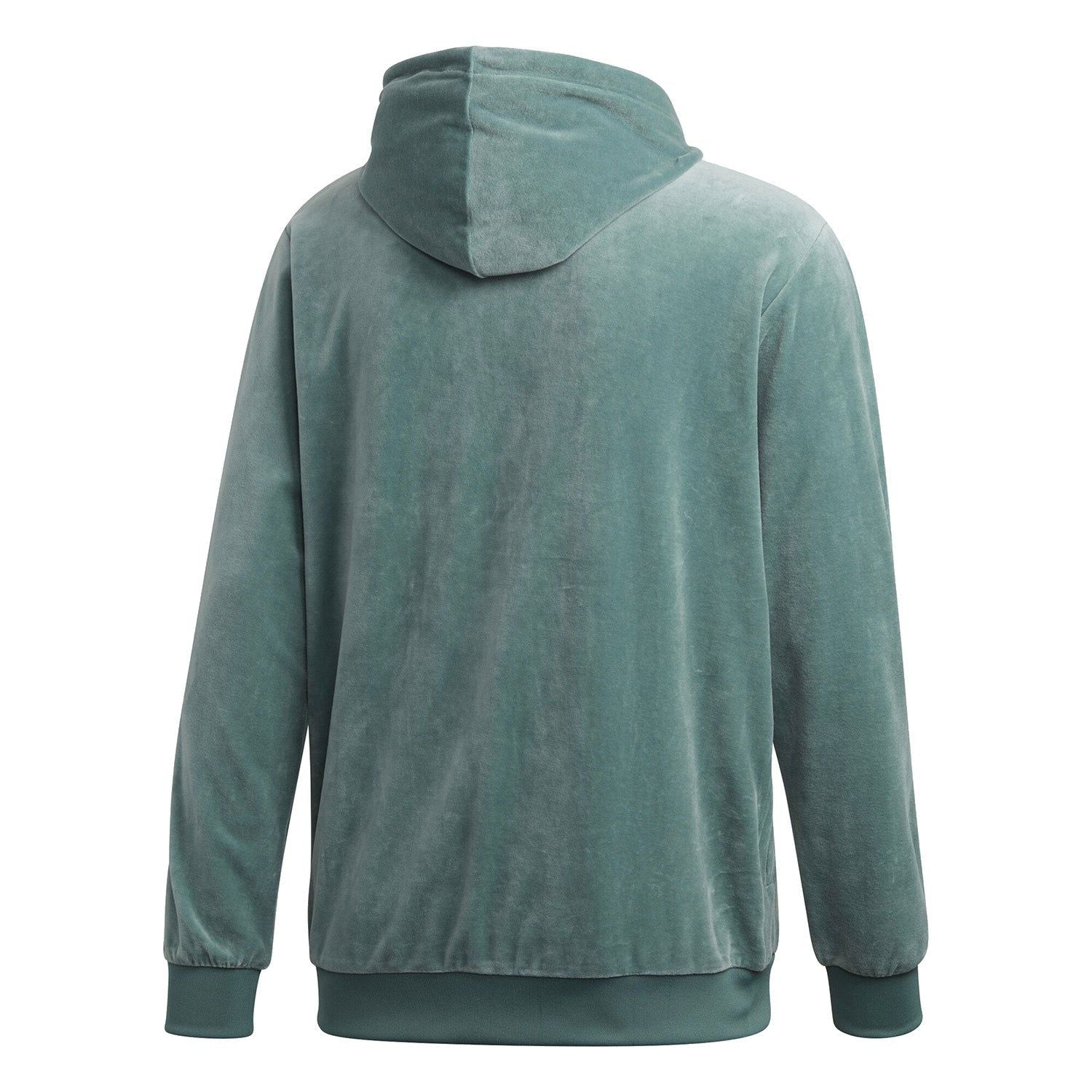adidas Originals Cozy Half Zip Velour Hoodie - Vapour Steel - ViaductClothing -  -  