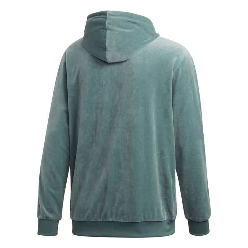 adidas Originals Cozy Half Zip Velour Hoodie Vapour Steel