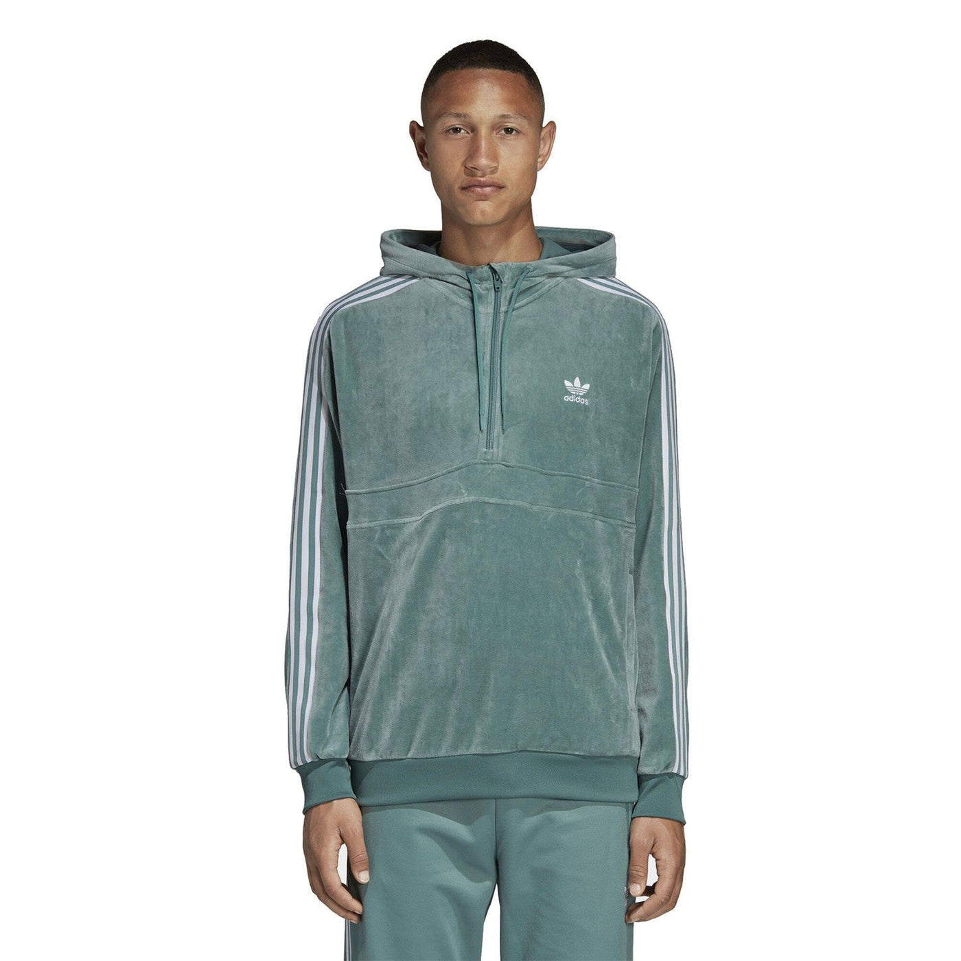 Adidas cozy half zip vapour steel clearance