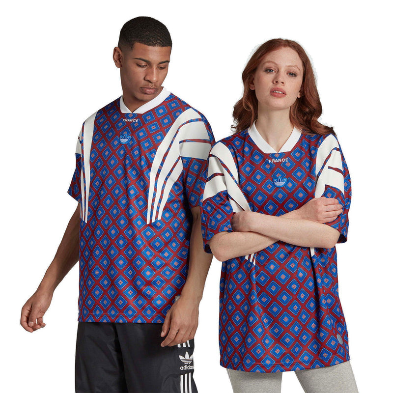 adidas Originals Danketsu France Retro Jersey - Blue - ViaductClothing -  -  