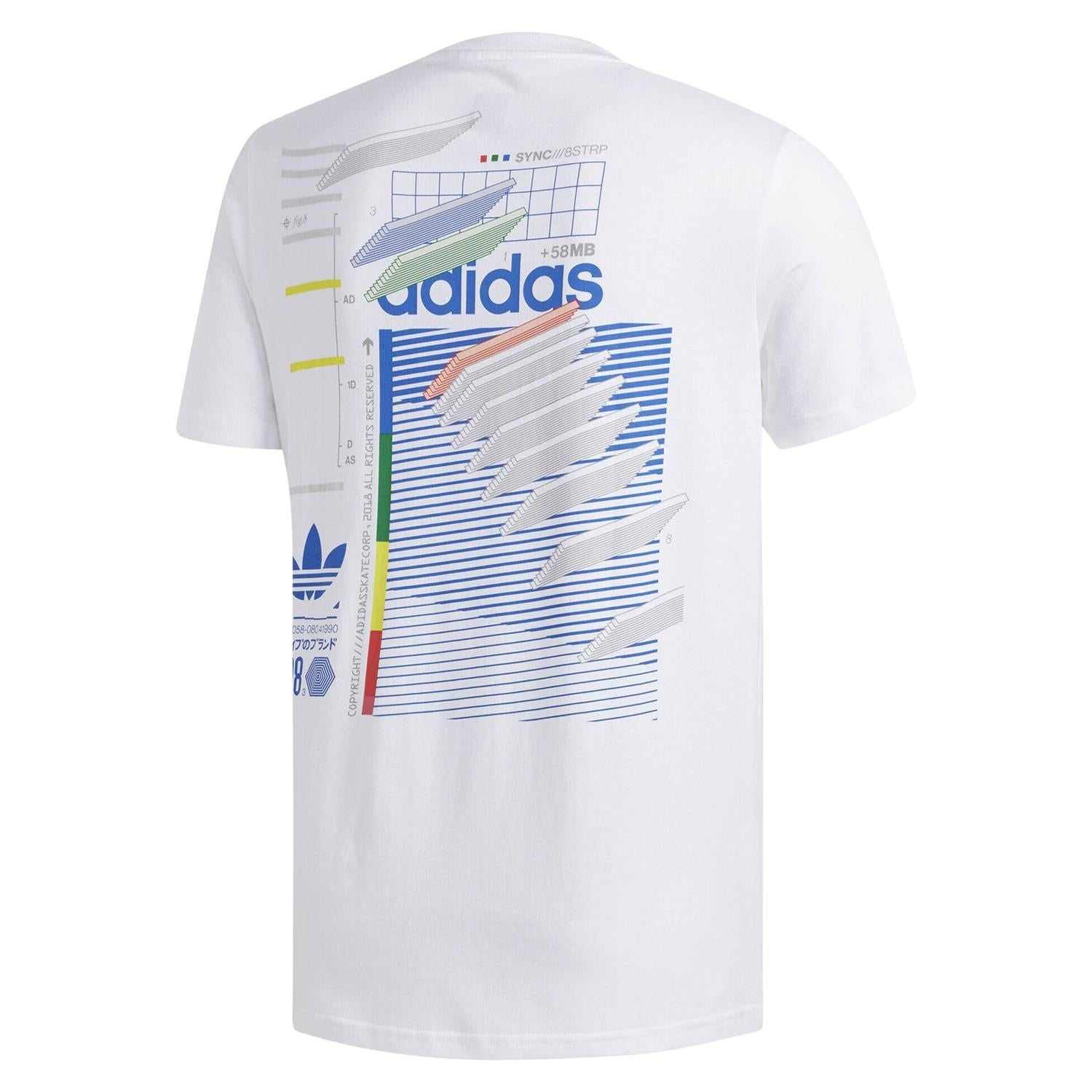 adidas Originals Dodson T Shirt - White - ViaductClothing -  -  