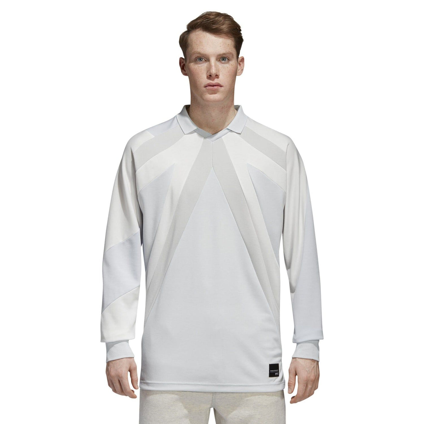 adidas Originals EQT 18 Long Sleeve T Shirt White ViaductClothing