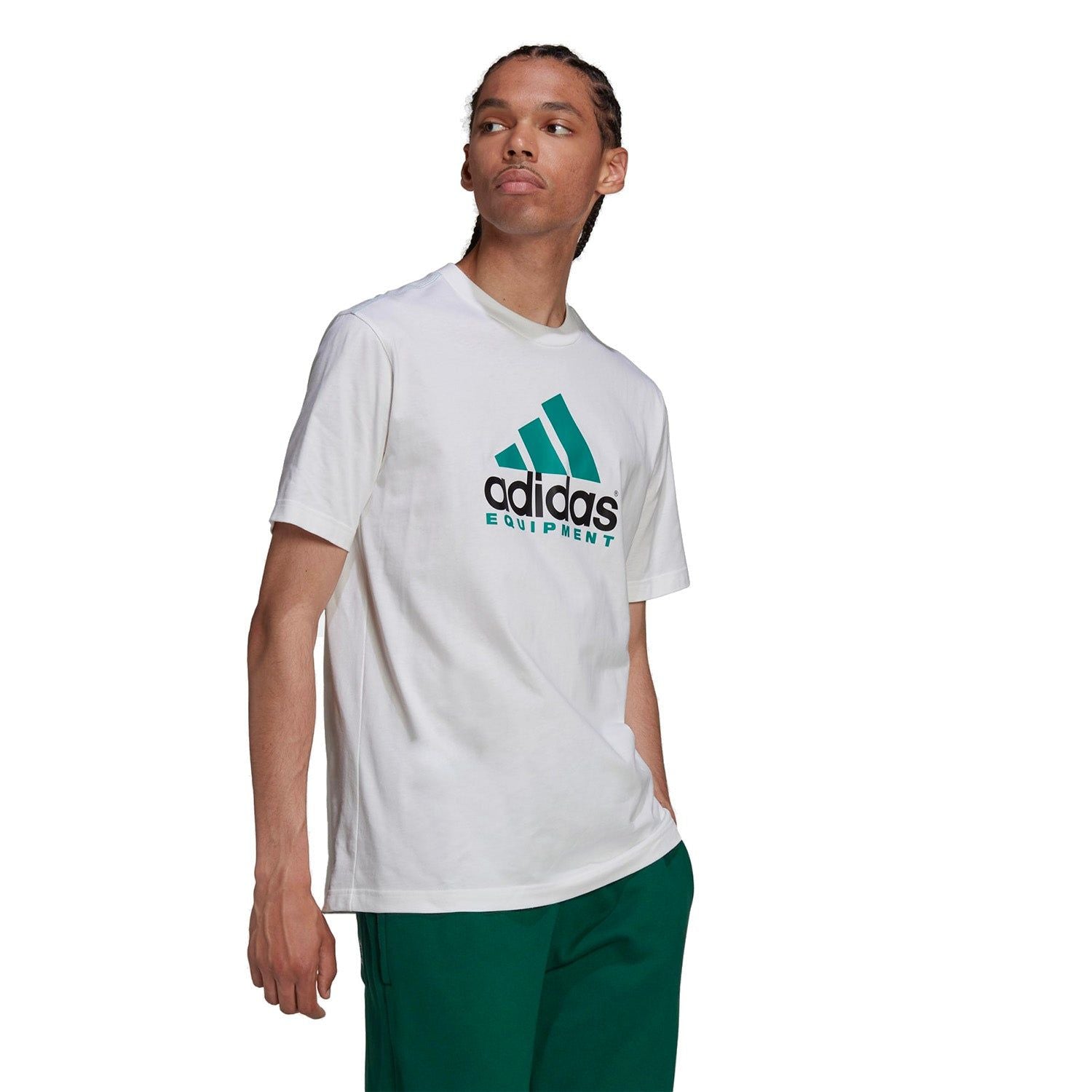 adidas Originals EQT Equipment  Logo Tee - White - ViaductClothing -  -  