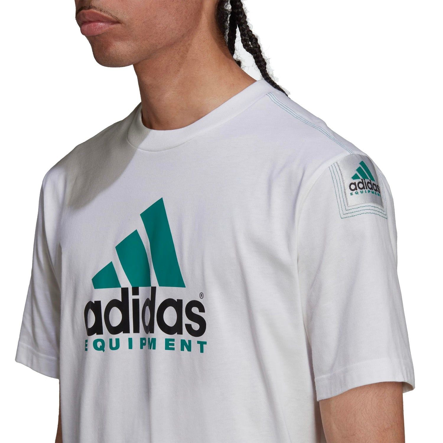 adidas Originals EQT Equipment  Logo Tee - White - ViaductClothing -  -  