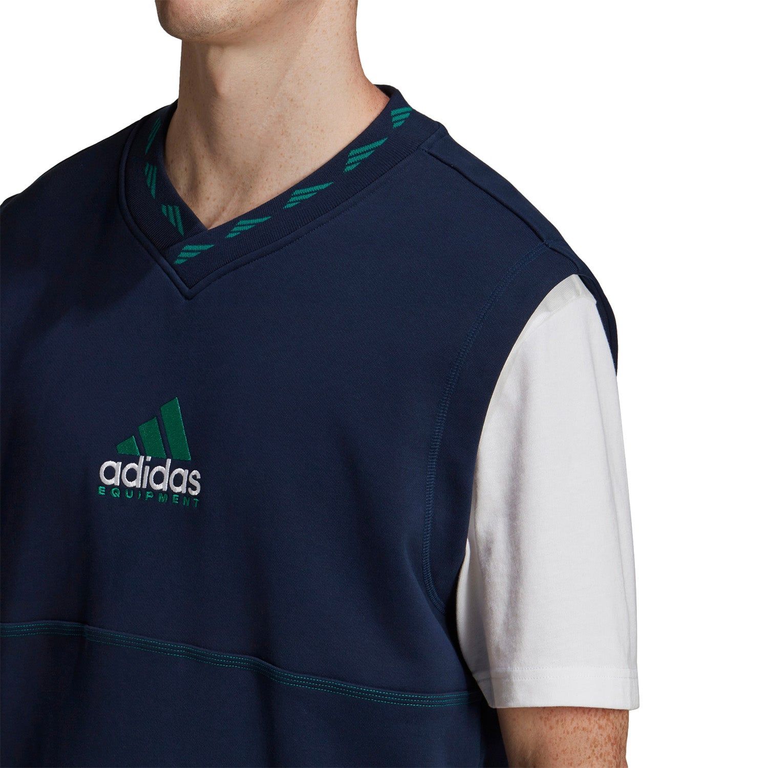 adidas Originals EQT Equipment Vest Sweater - Navy - ViaductClothing -  -  
