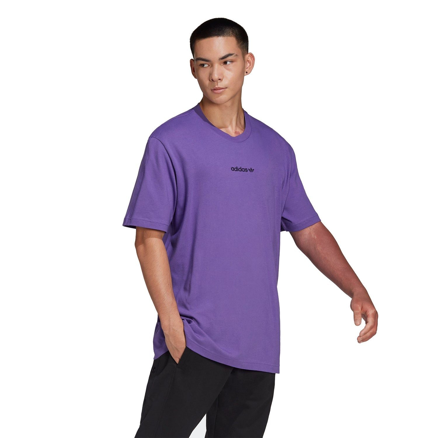 adidas Originals Edge Seam T-Shirt - Purple - ViaductClothing -  -  
