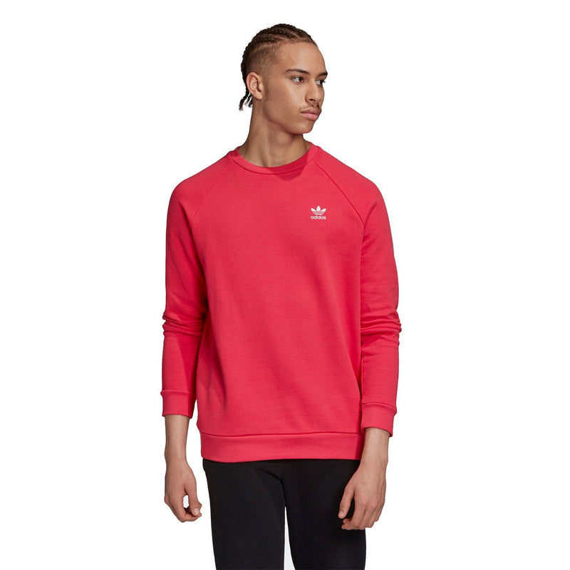 adidas Originals Essentials Crew Neck Sweatshirt - Power Pink - ViaductClothing -  -  