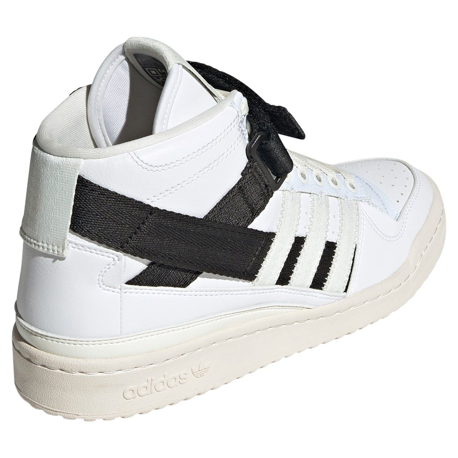 adidas Originals Forum Mid Parley Shoes - White Black - ViaductClothing -  -  