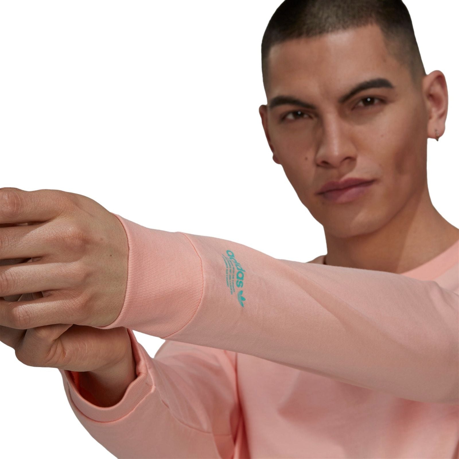 adidas Originals Funny Dino Long Sleeve T-Shirt - Pink - ViaductClothing -  -  