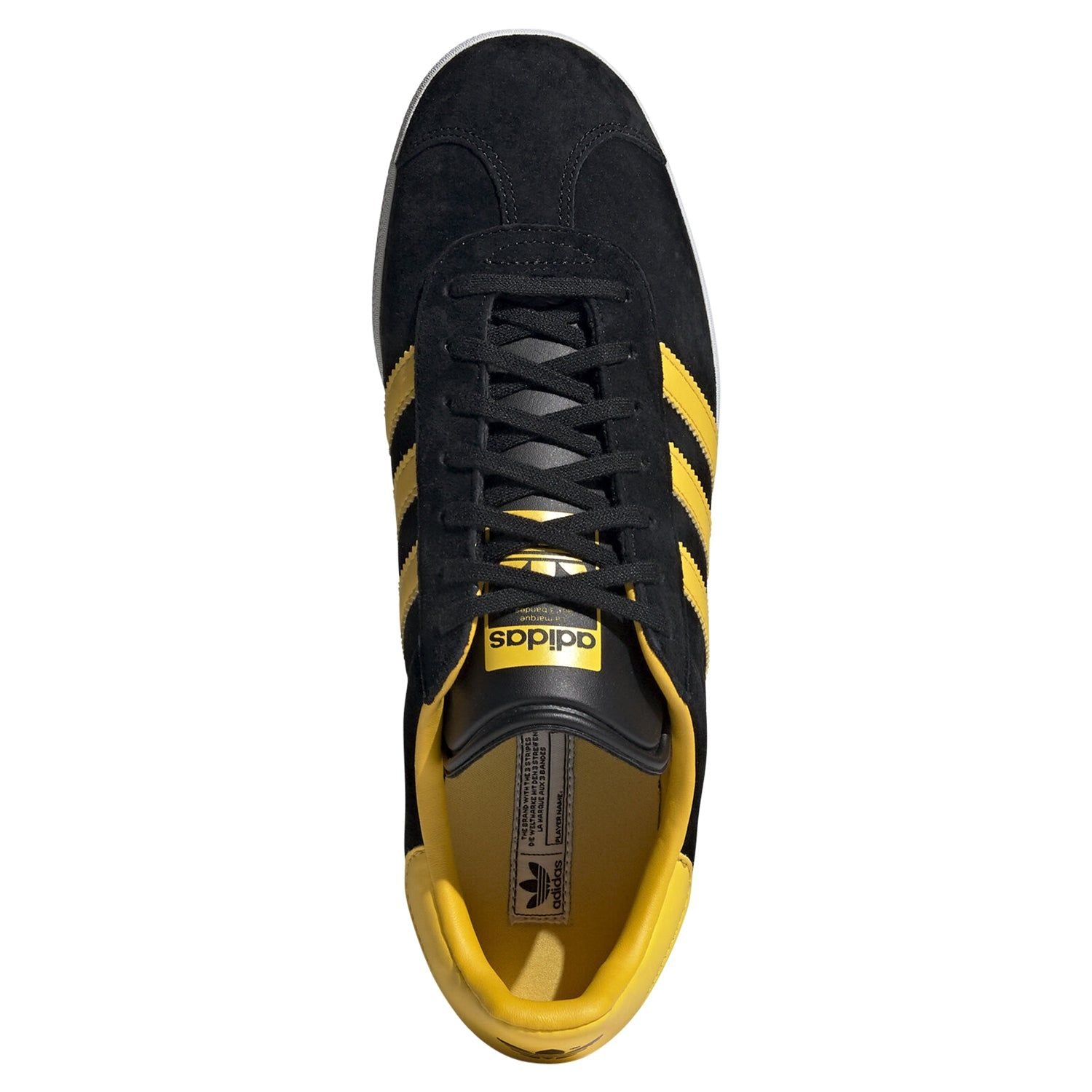 adidas Originals Gazelle Shoes - Core Black & Bold Gold - ViaductClothing -  -  