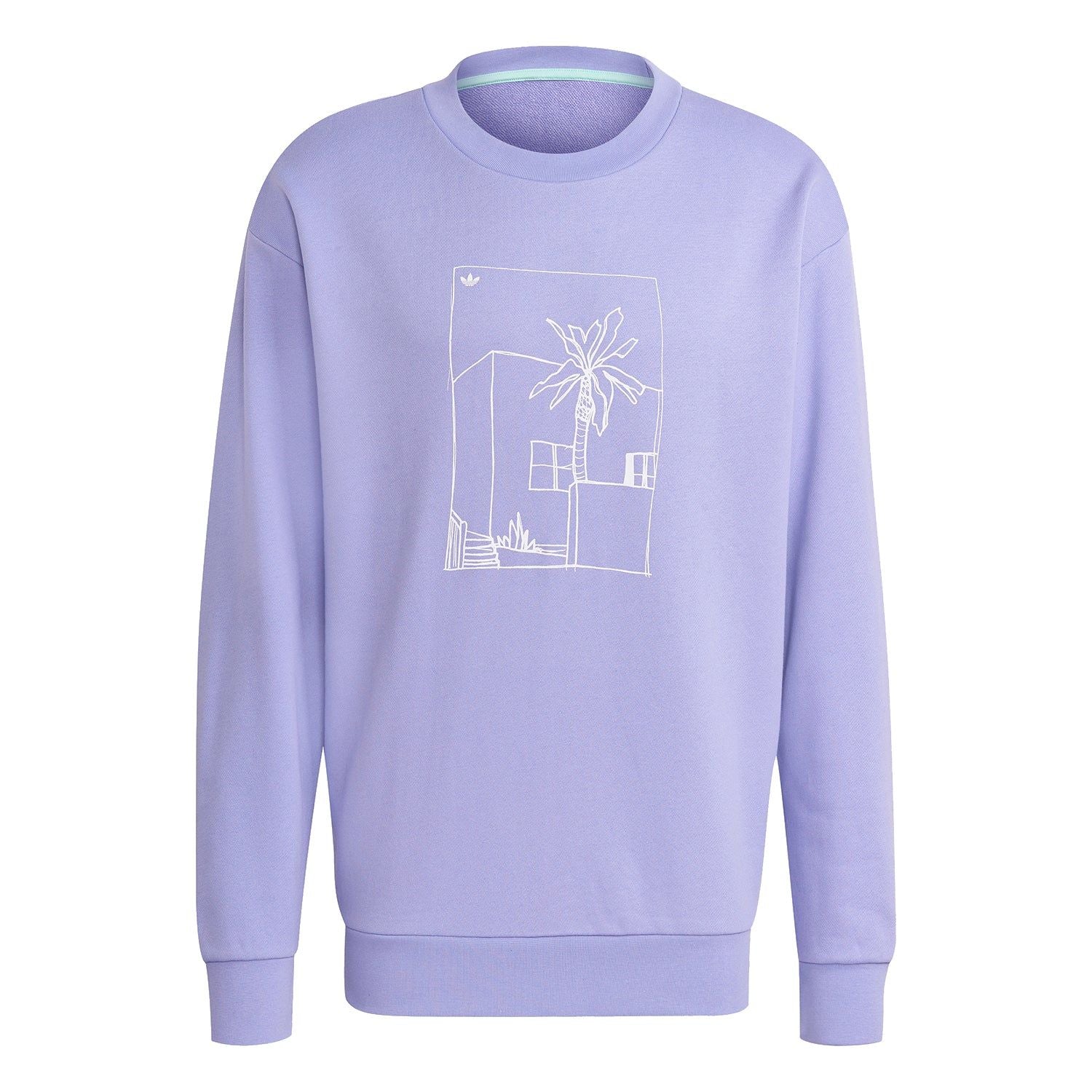 adidas Originals Graphic Crew Sweatshirt - Purple - ViaductClothing -  -  
