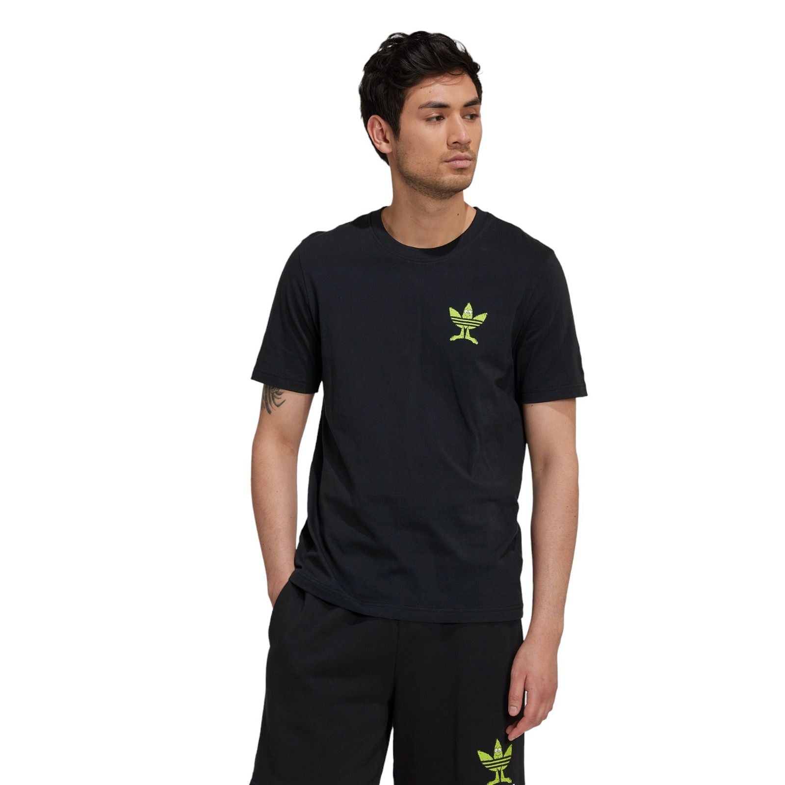 adidas Originals Graphic Fun Trefoil T-Shirt - Black - ViaductClothing -  -  