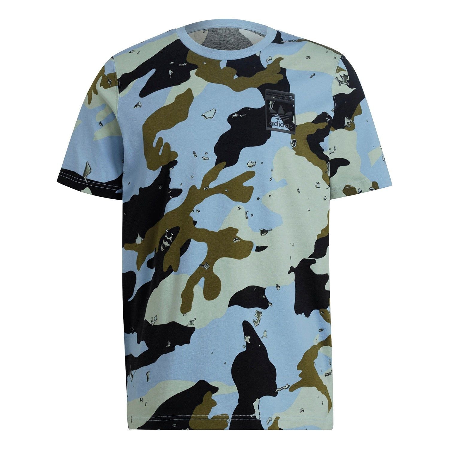 adidas Originals Graphics Camo Allover Print Tee - Ambient Sky Blue - ViaductClothing -  -  