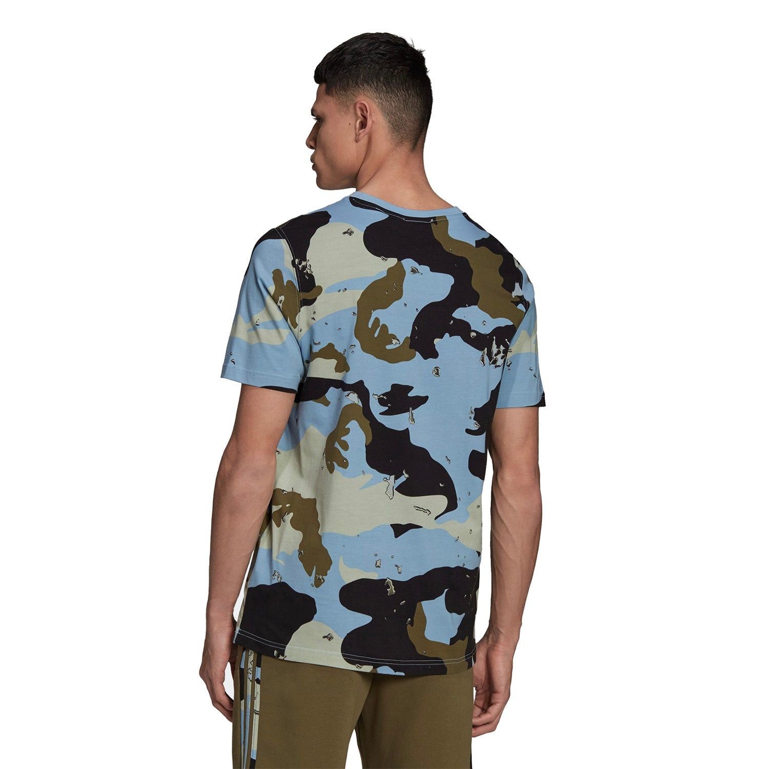 adidas Originals Graphics Camo Allover Print Tee - Ambient Sky Blue - ViaductClothing -  -  