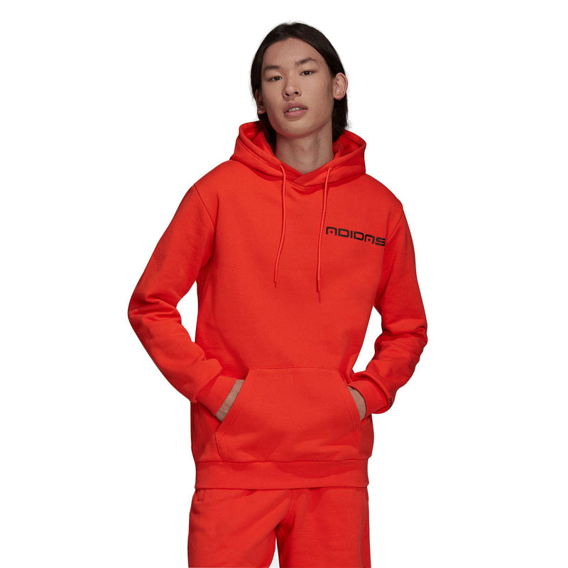 adidas Originals Graphics Symbol Hoodie Semi Solar Red H13519 ViaductClothing