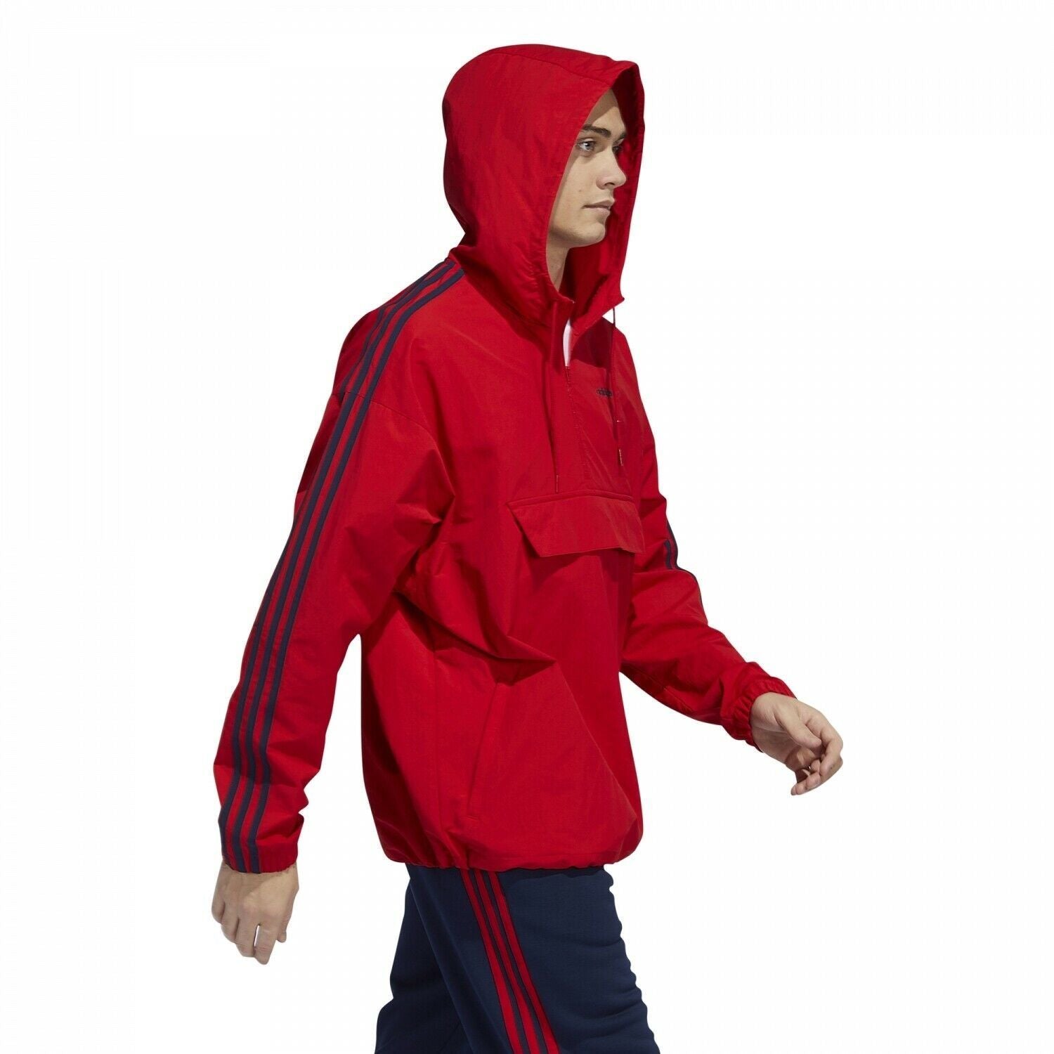 adidas Originals Half Zip Anorak - Red - ViaductClothing -  -  