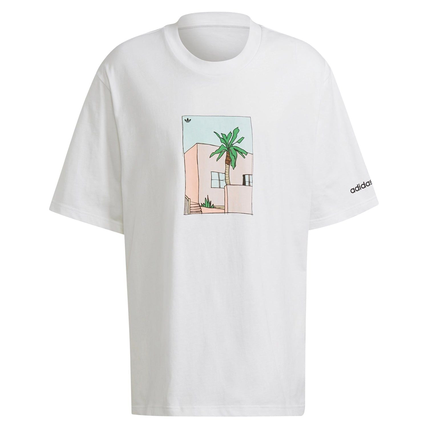 adidas Originals Hand-Drawn T-Shirt - White - ViaductClothing -  -  